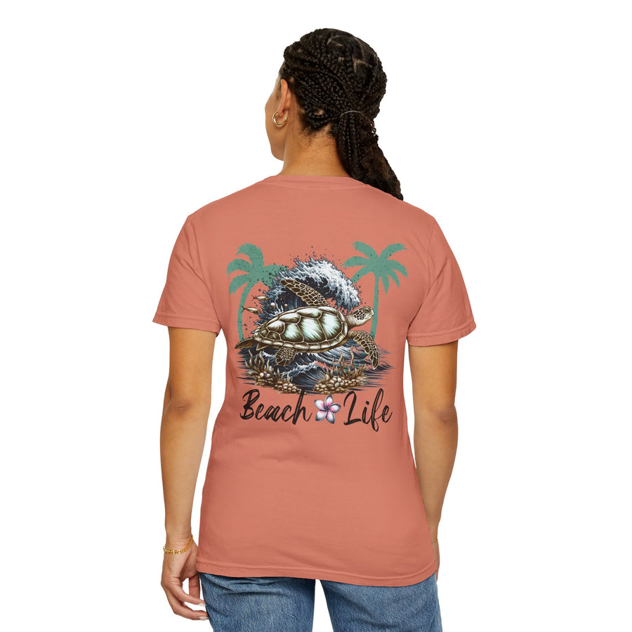 Beach Life with Turtle with Comfort Colors Tshirts