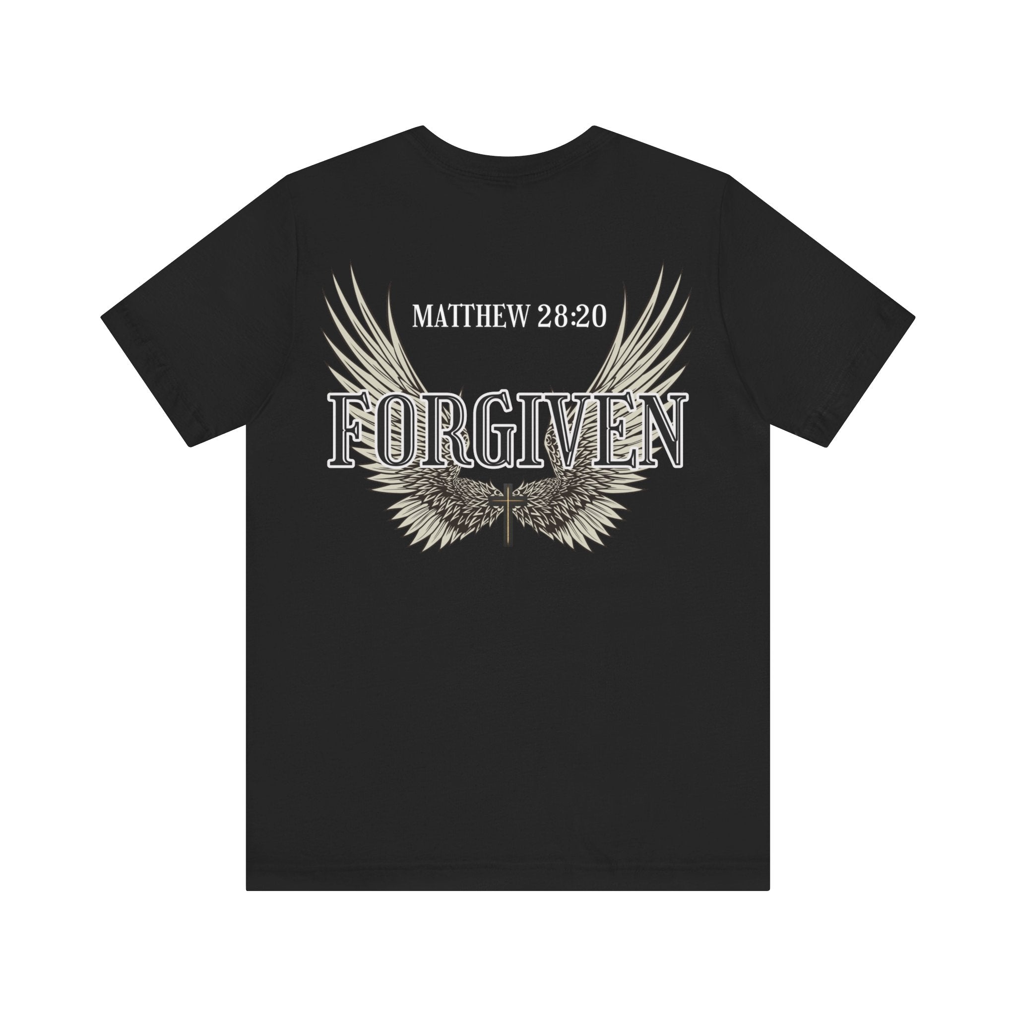 Forgiven Christian shirt with wings