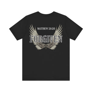 Forgiven Christian shirt with wings