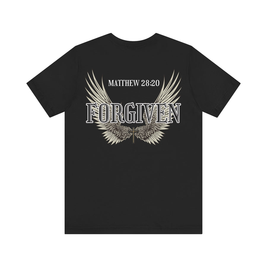 Forgiven Christian shirt with wings