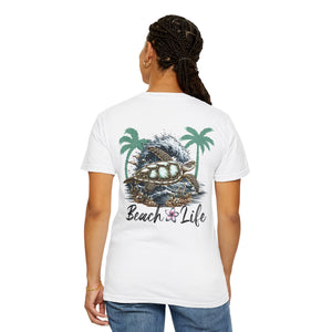 Beach Life with Turtle with Comfort Colors Tshirts