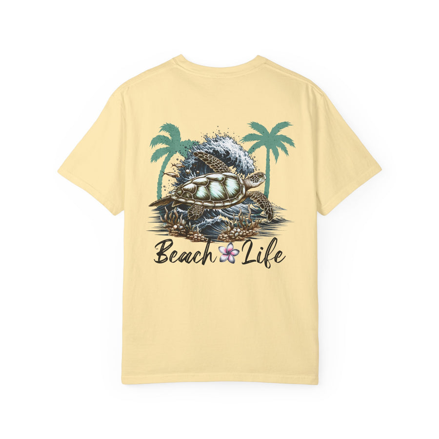 Beach Life with Turtle with Comfort Colors Tshirts