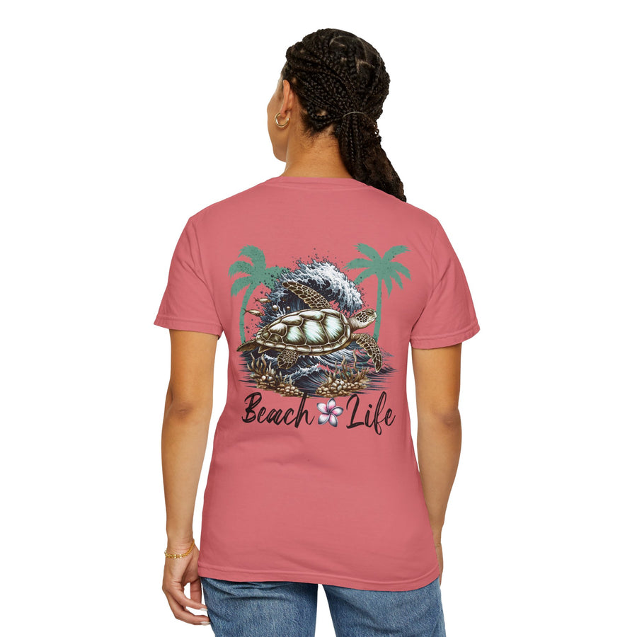 Beach Life with Turtle with Comfort Colors Tshirts