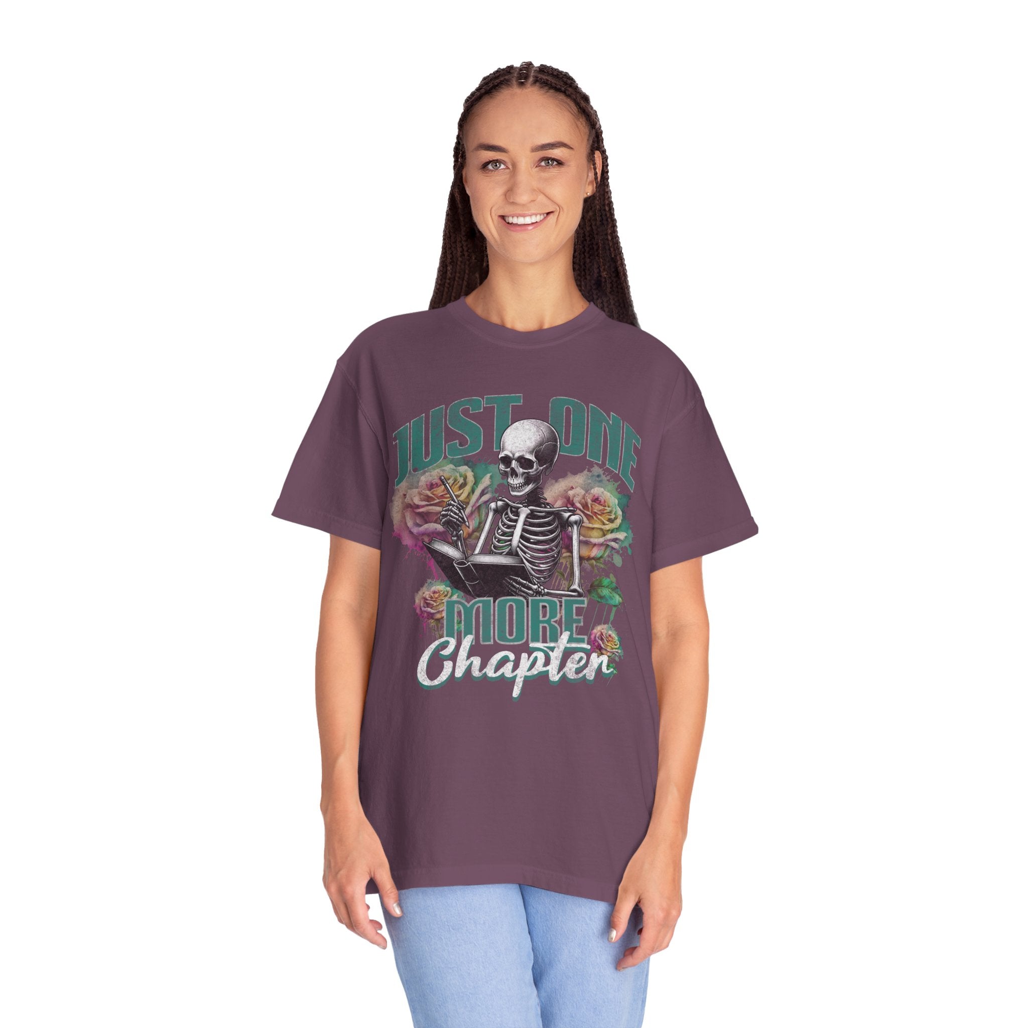 Just one More Chapter book shirt comfort colors
