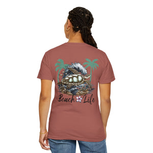 Beach Life with Turtle with Comfort Colors Tshirts