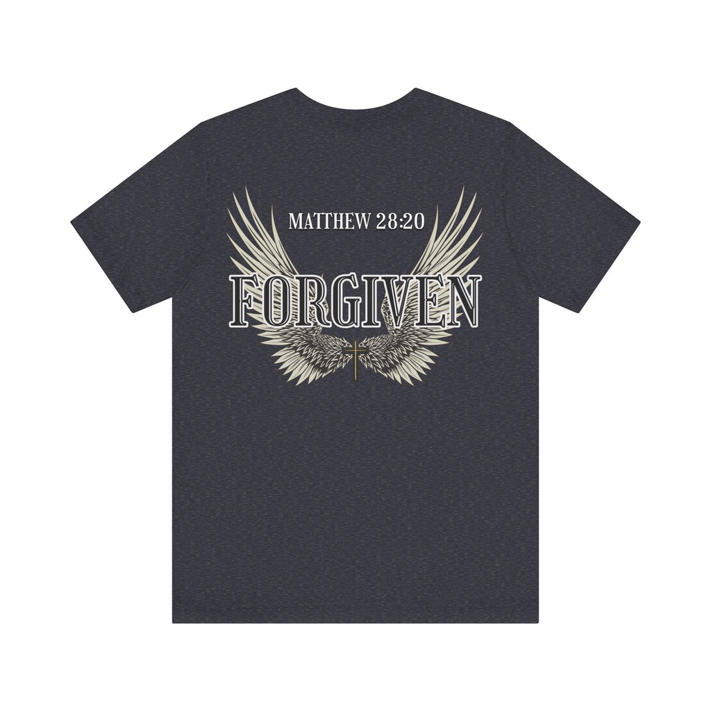 Forgiven Christian shirt with wings