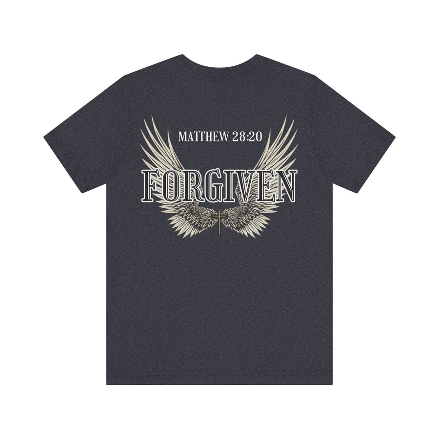 Forgiven Christian shirt with wings