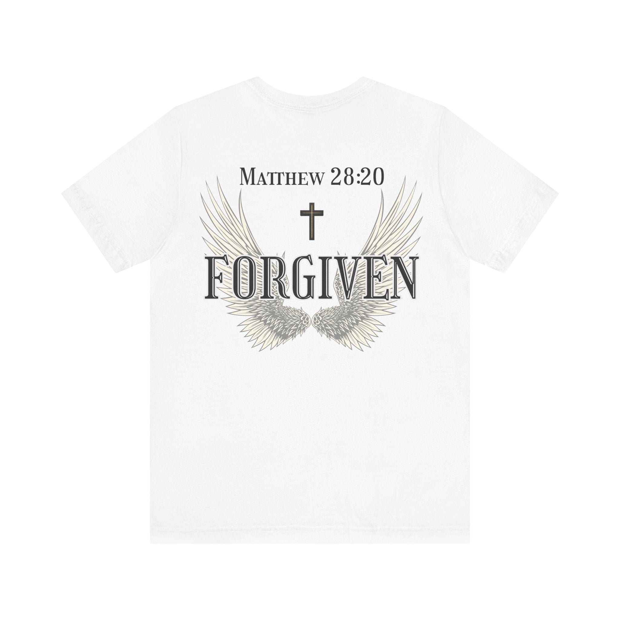 Forgiven Christian shirt with wings