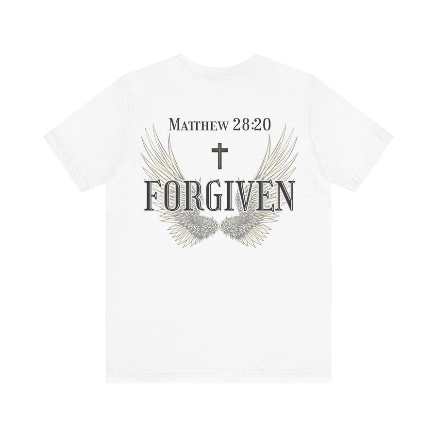 Forgiven Christian shirt with wings