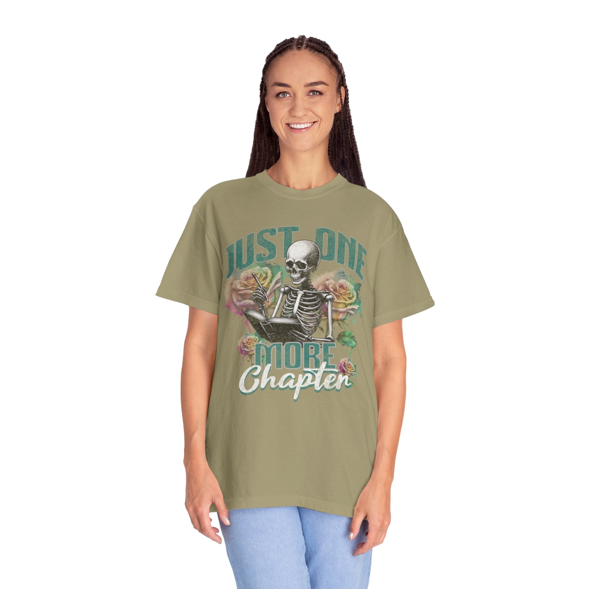 Just one More Chapter book shirt comfort colors