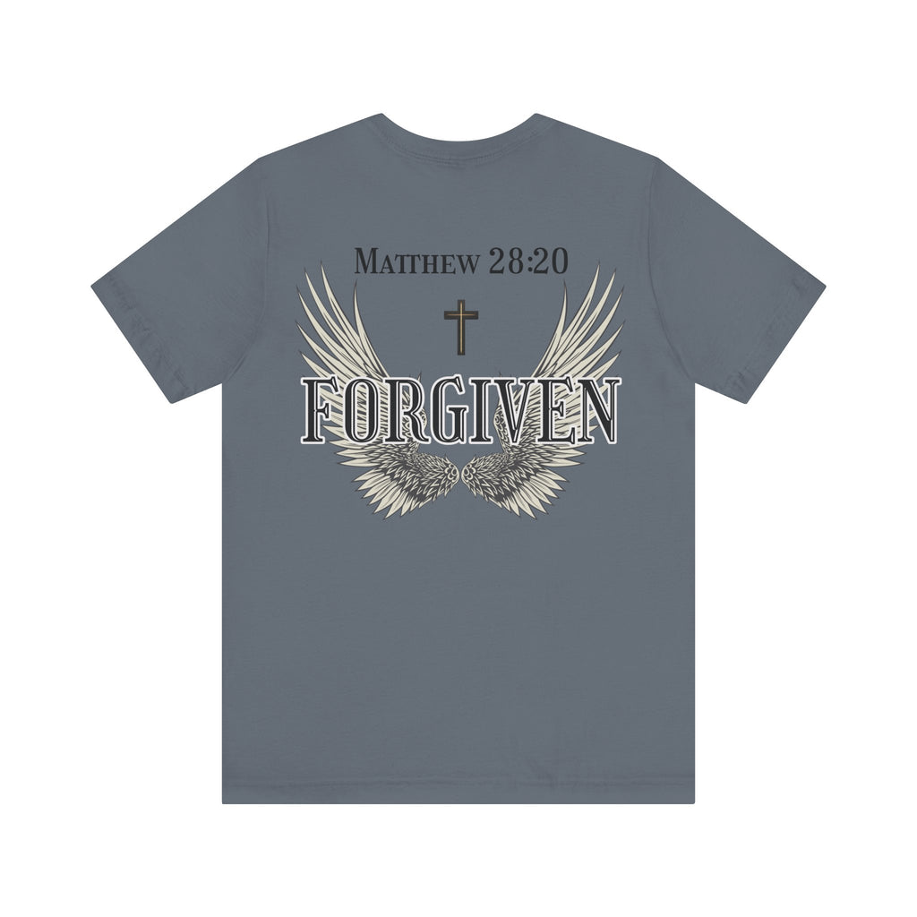 Forgiven Christian shirt with wings