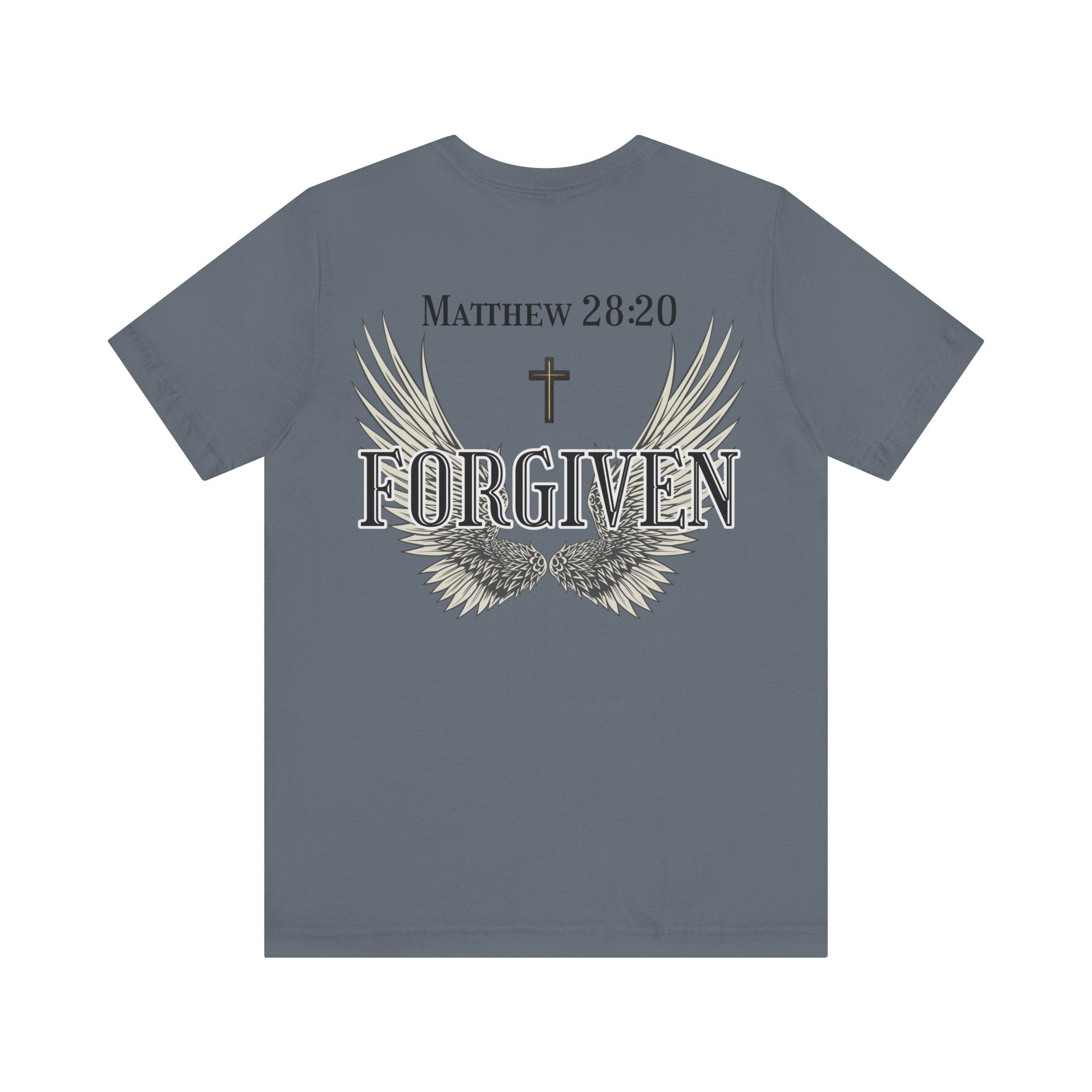 Forgiven Christian shirt with wings