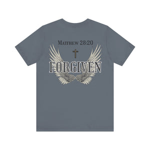 Forgiven Christian shirt with wings