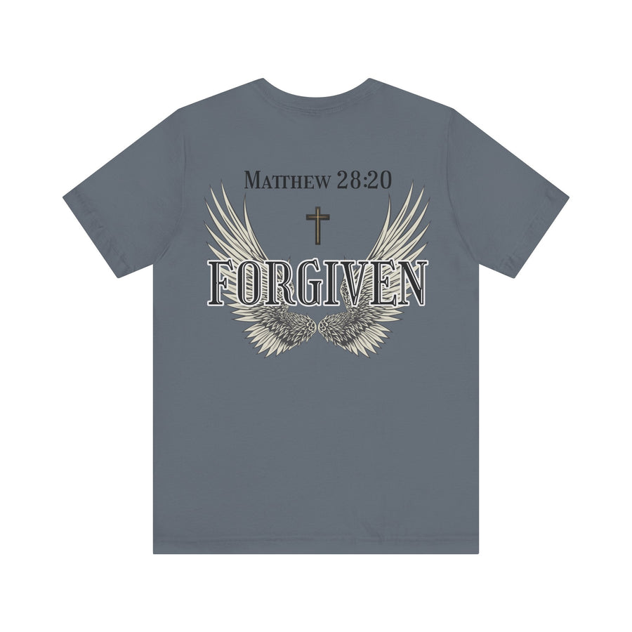 Forgiven Christian shirt with wings