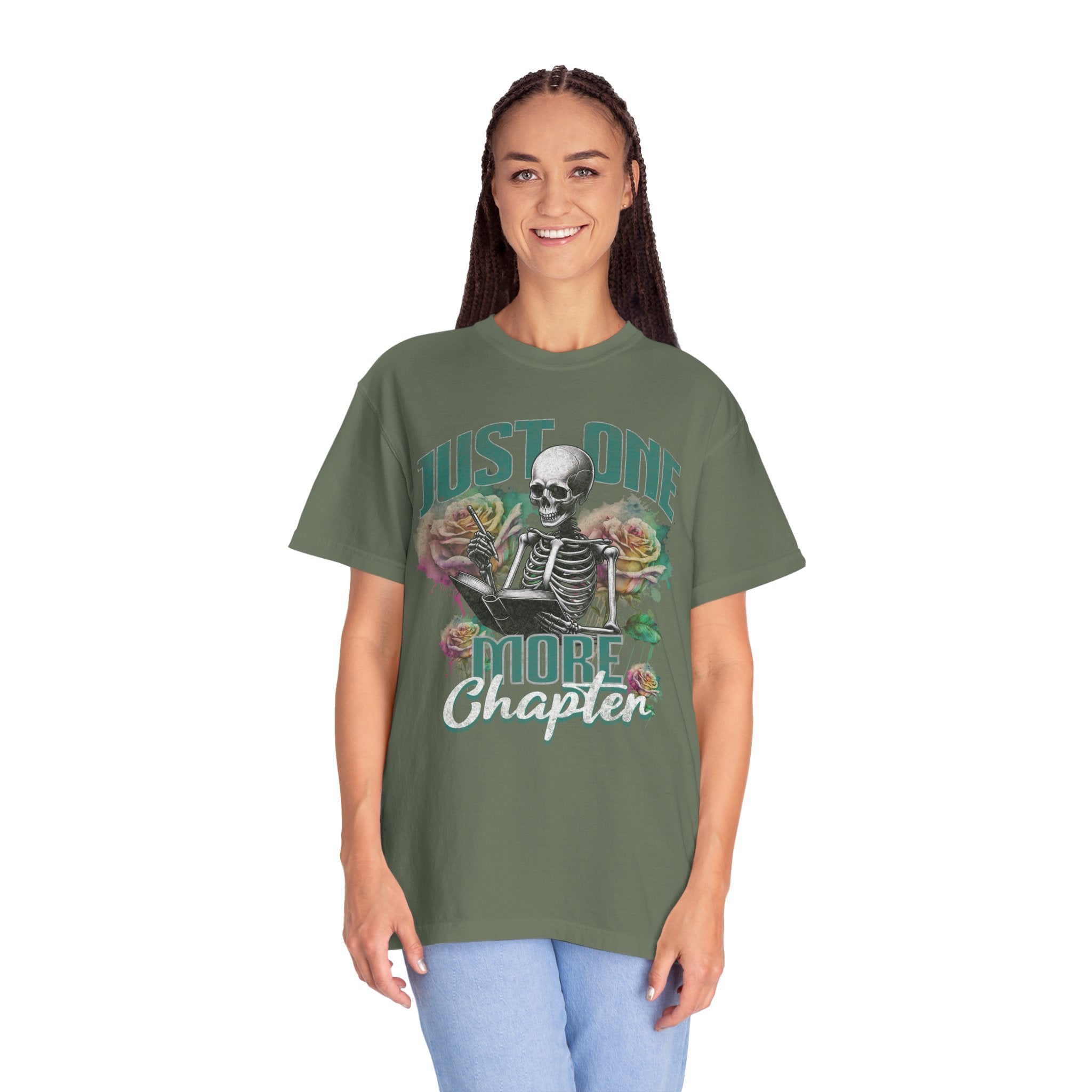 Just one More Chapter book shirt comfort colors