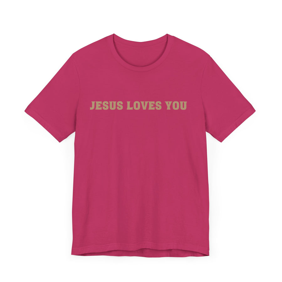 Jesus loves you tshirt soft front and back