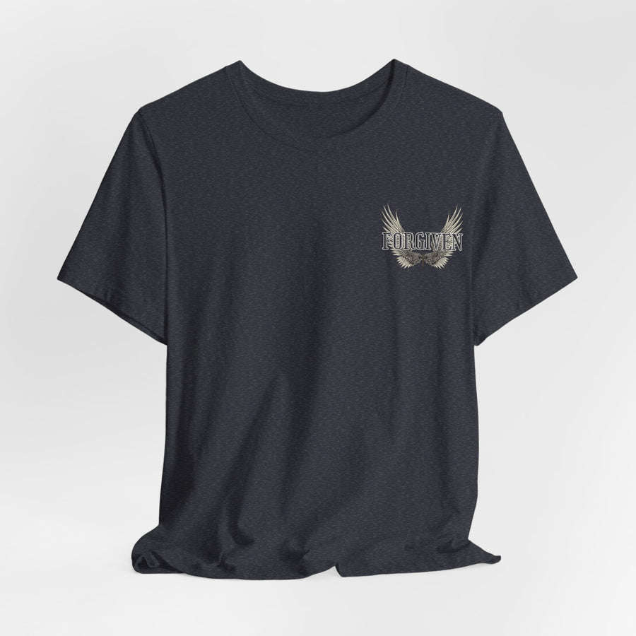 Forgiven Christian shirt with wings