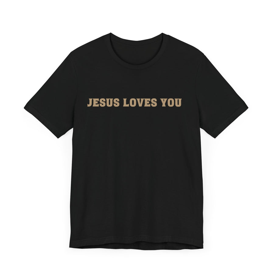 Jesus loves you tshirt soft front and back