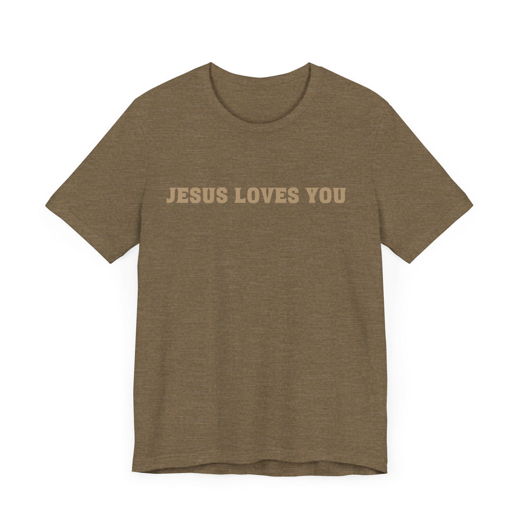 Jesus loves you tshirt soft front and back
