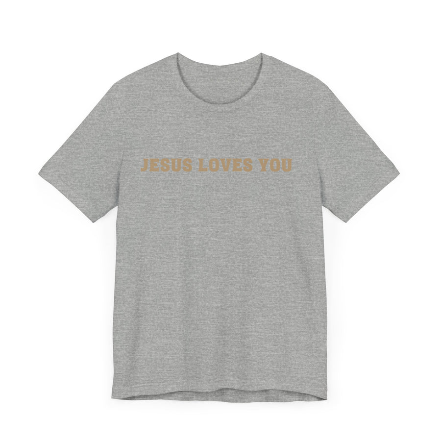 Jesus loves you tshirt soft front and back