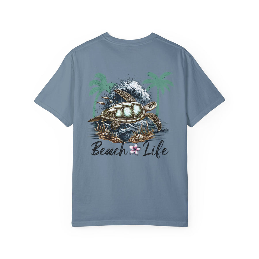 Beach Life with Turtle with Comfort Colors Tshirts