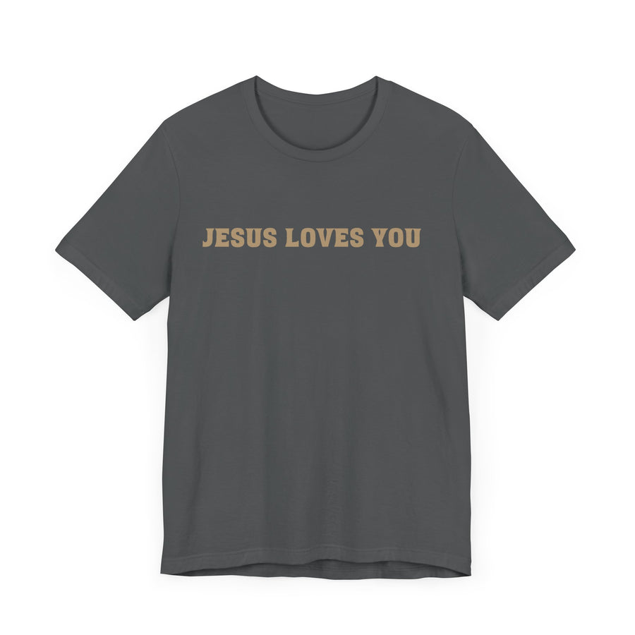 Jesus loves you tshirt soft front and back