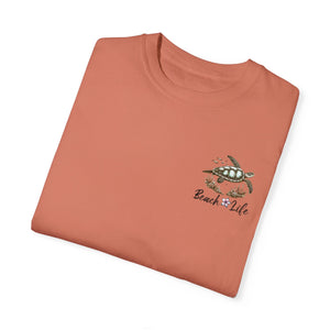 Beach Life with Turtle with Comfort Colors Tshirts