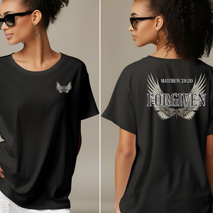 Forgiven Christian shirt with wings