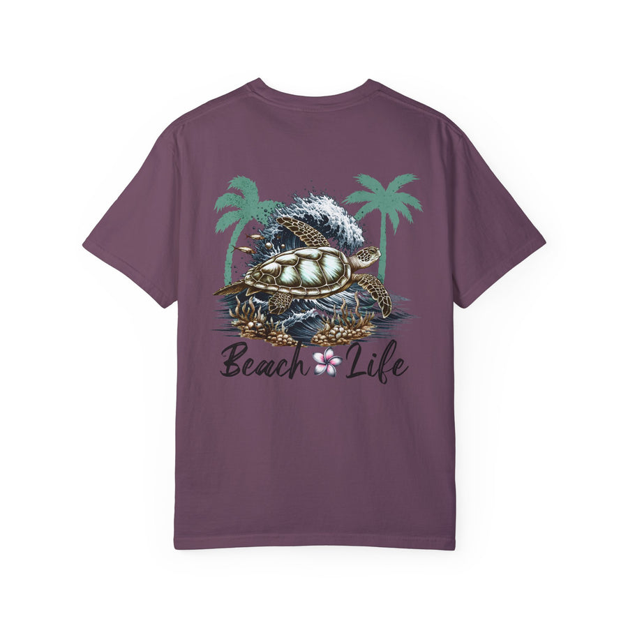 Beach Life with Turtle with Comfort Colors Tshirts