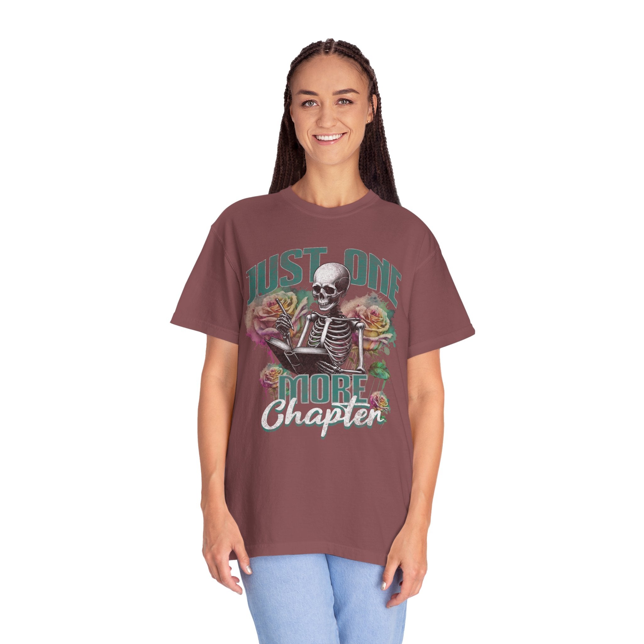Just one More Chapter book shirt comfort colors