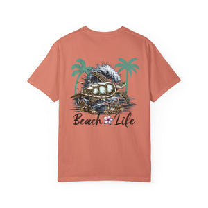 Beach Life with Turtle with Comfort Colors Tshirts