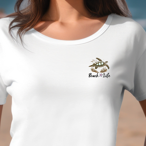 Beach Life with Turtle with Comfort Colors Tshirts