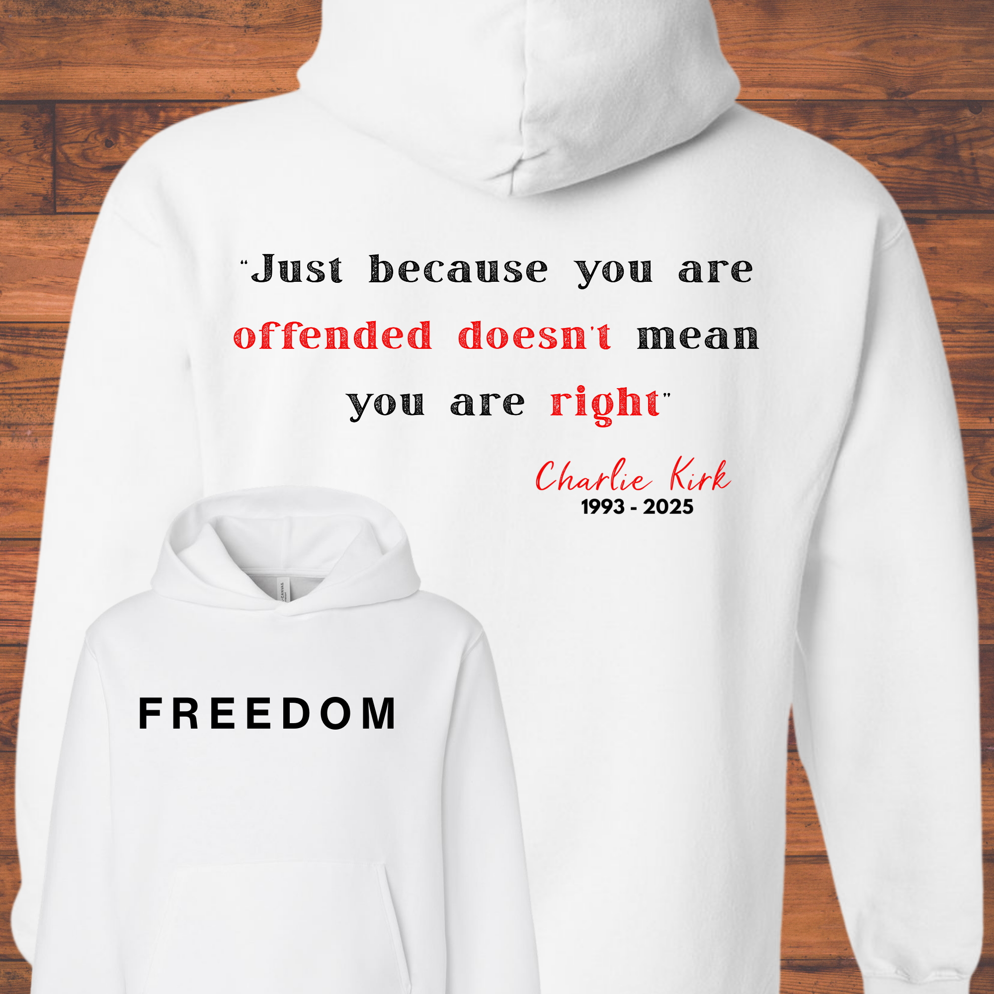 Freedom Hoodie offended