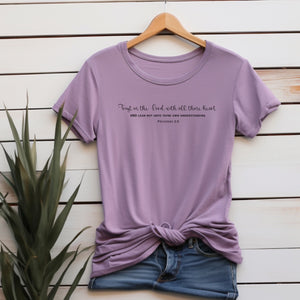 Trust in the Lord with all thine heart t-shirt, christian t-shirt,