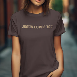 Jesus loves you tshirt soft front and back