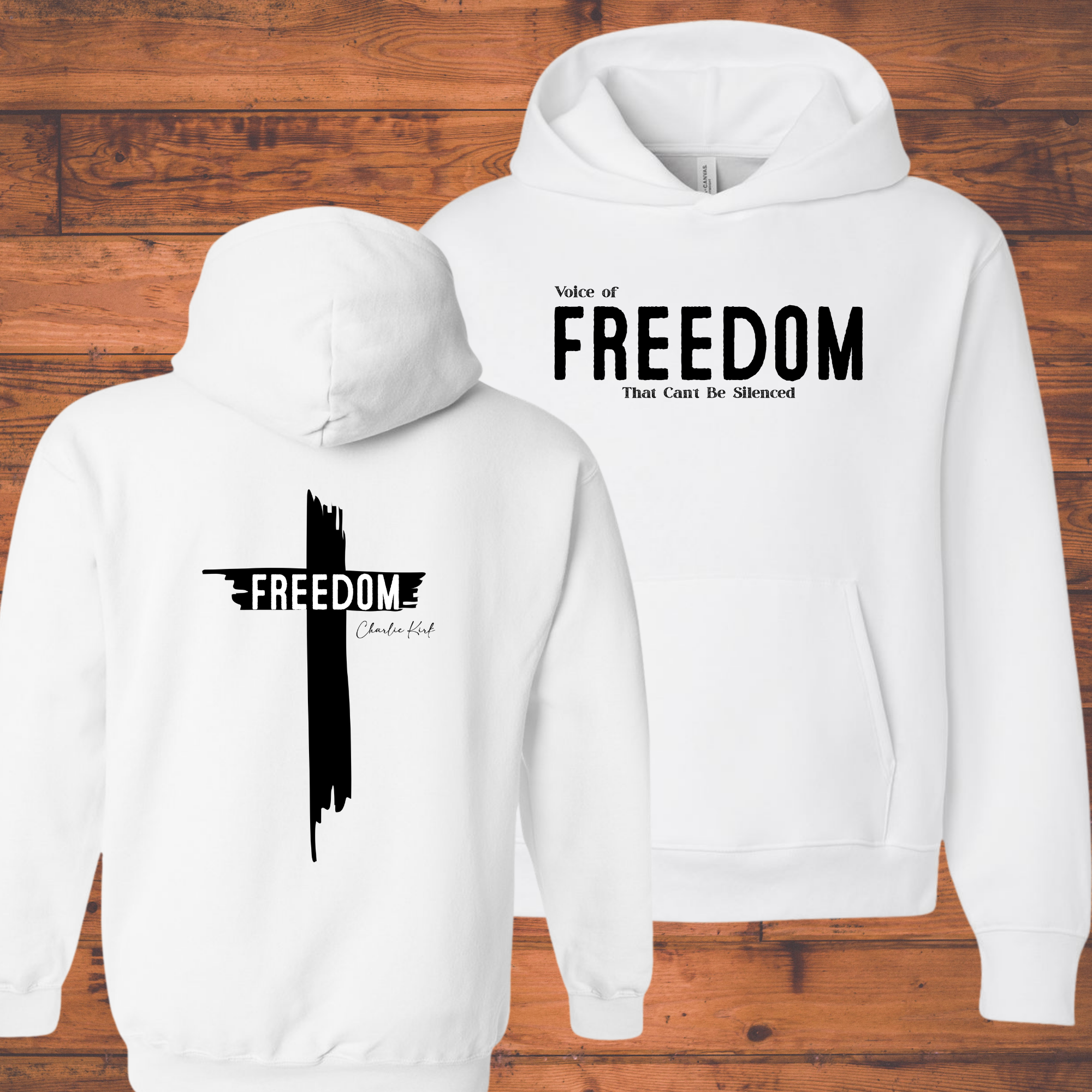 Voice of Freedom Cross Hoodie